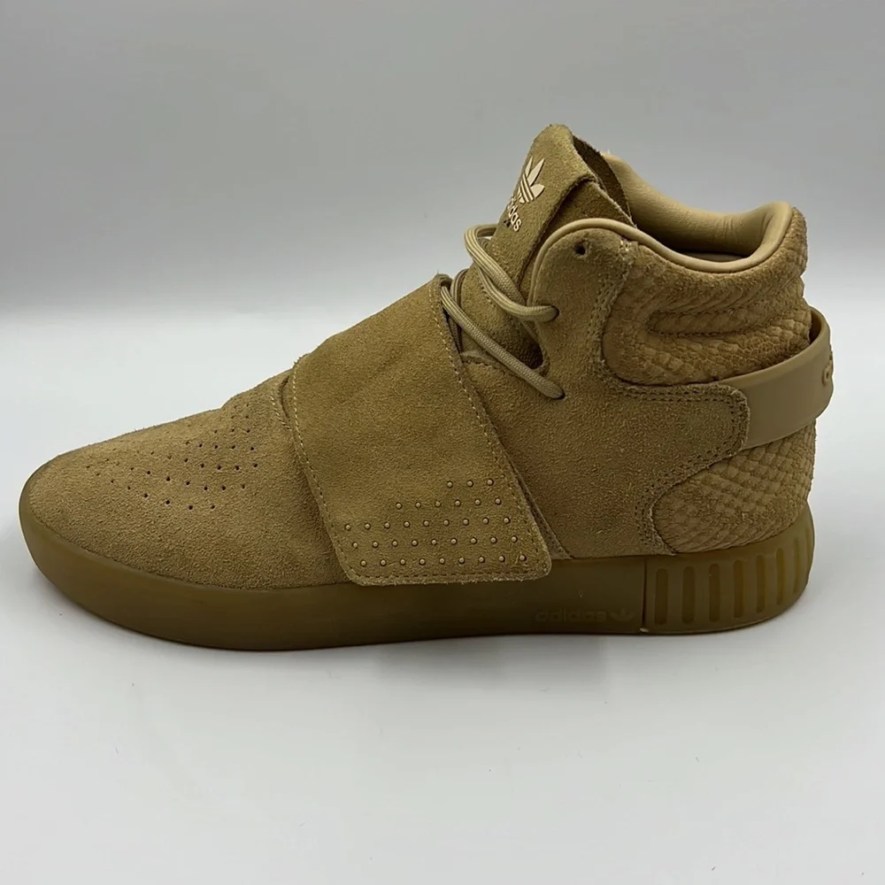 Adidas Tubular Invader Strap Suede Shoes Women’a‎ Sz 8.5